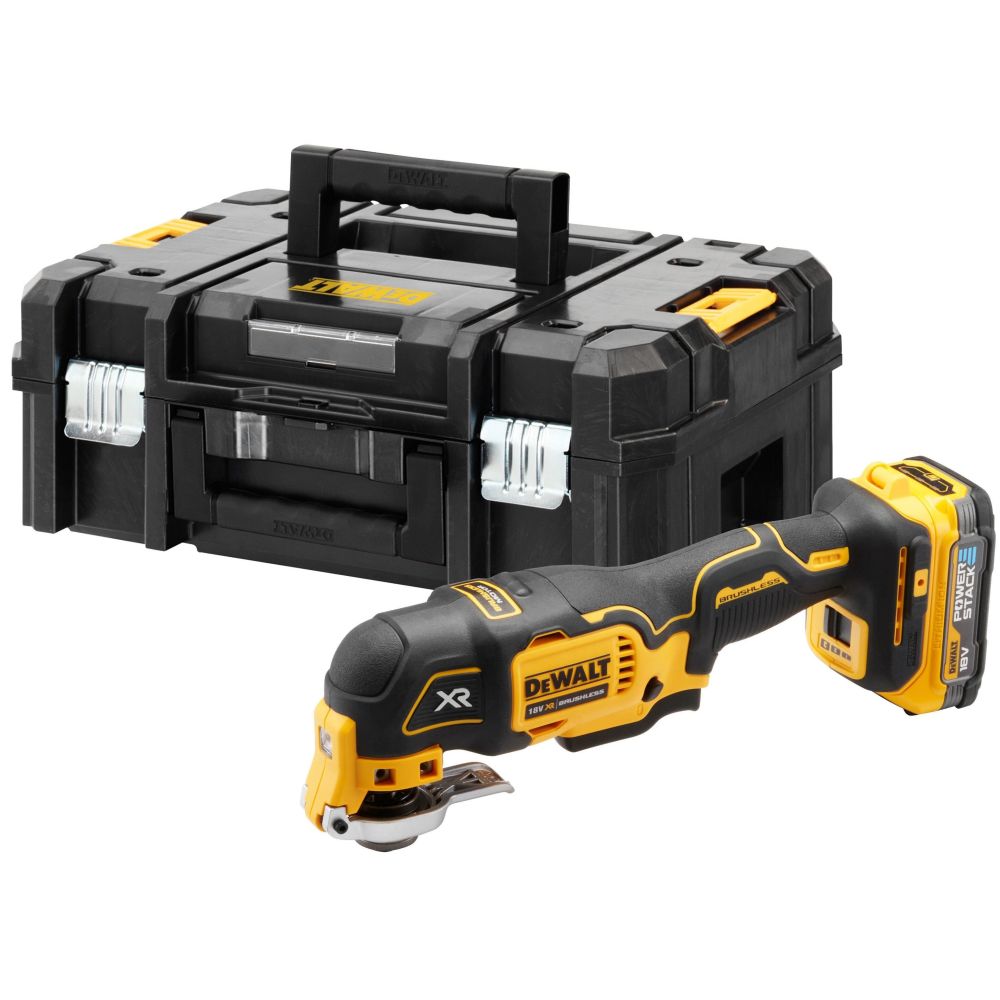 Аккумуляторный реноватор DEWALT DCS356E1T, 18 В, 20000 кол/мин, с АКБ 1.7 Ач, без ЗУ, в кейсе TSTAK (DCS356E1T-XJ)
