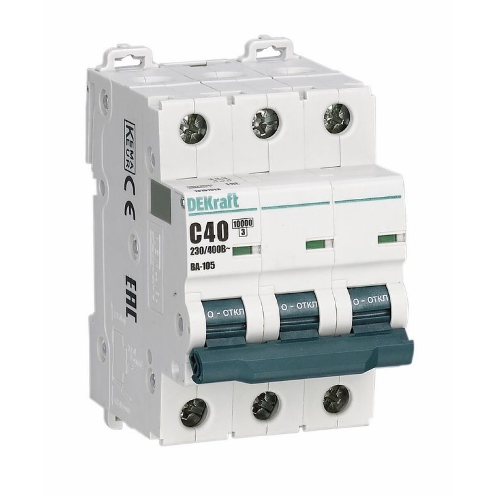 Автоматический выключатель DEKraft 3P 32А, B ВА-105 10 кА, 13132DEK