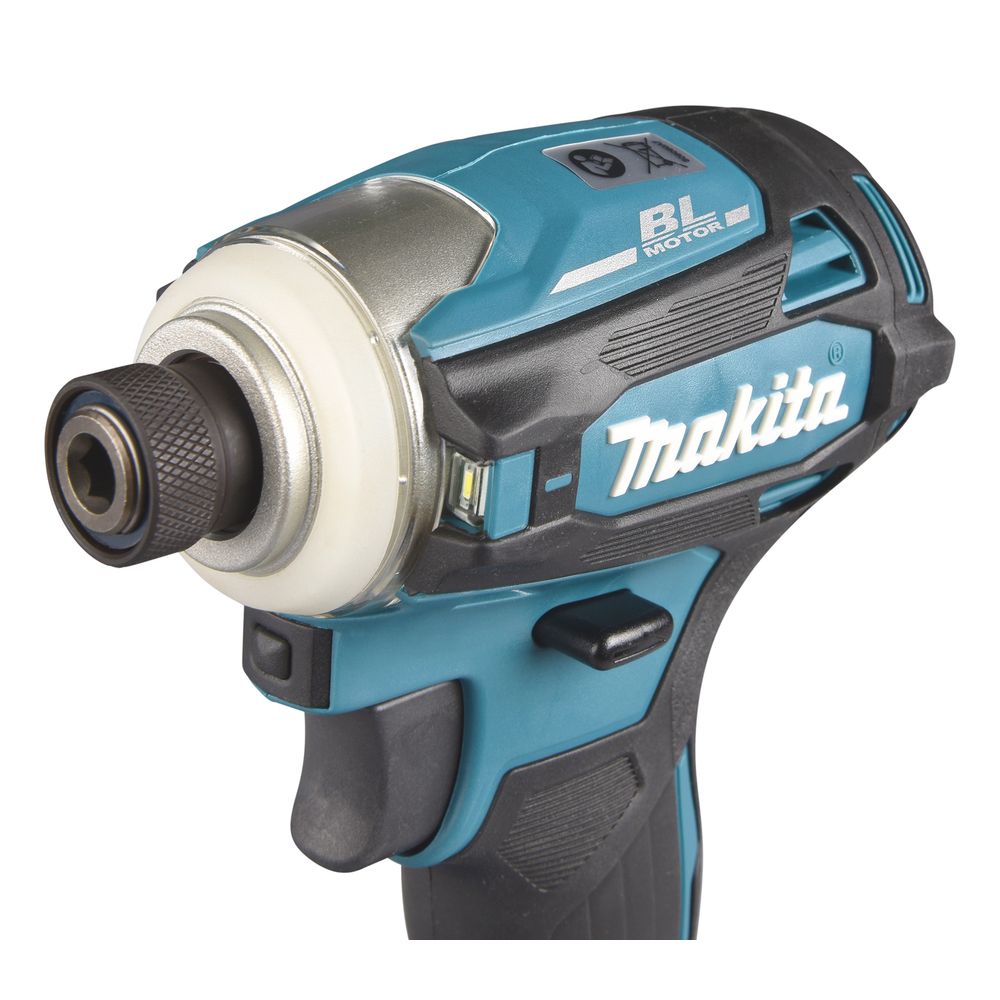 Аккумуляторный ударный шуруповерт Makita LXT, 18 В, 170 Нм, 3400 об/мин, 1/4", без АКБ и ЗУ, в кейсе MakPac, DTD153ZJ