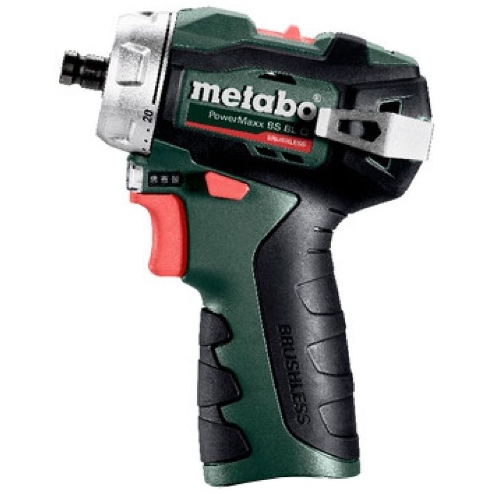 Аккумуляторная дрель-шуруповерт Metabo PowerMaxx BS 12 BL Q, 12 В, 1500 об/мин, с 2 АКБ 2 Ач и ЗУ, в кейсе (601749500)