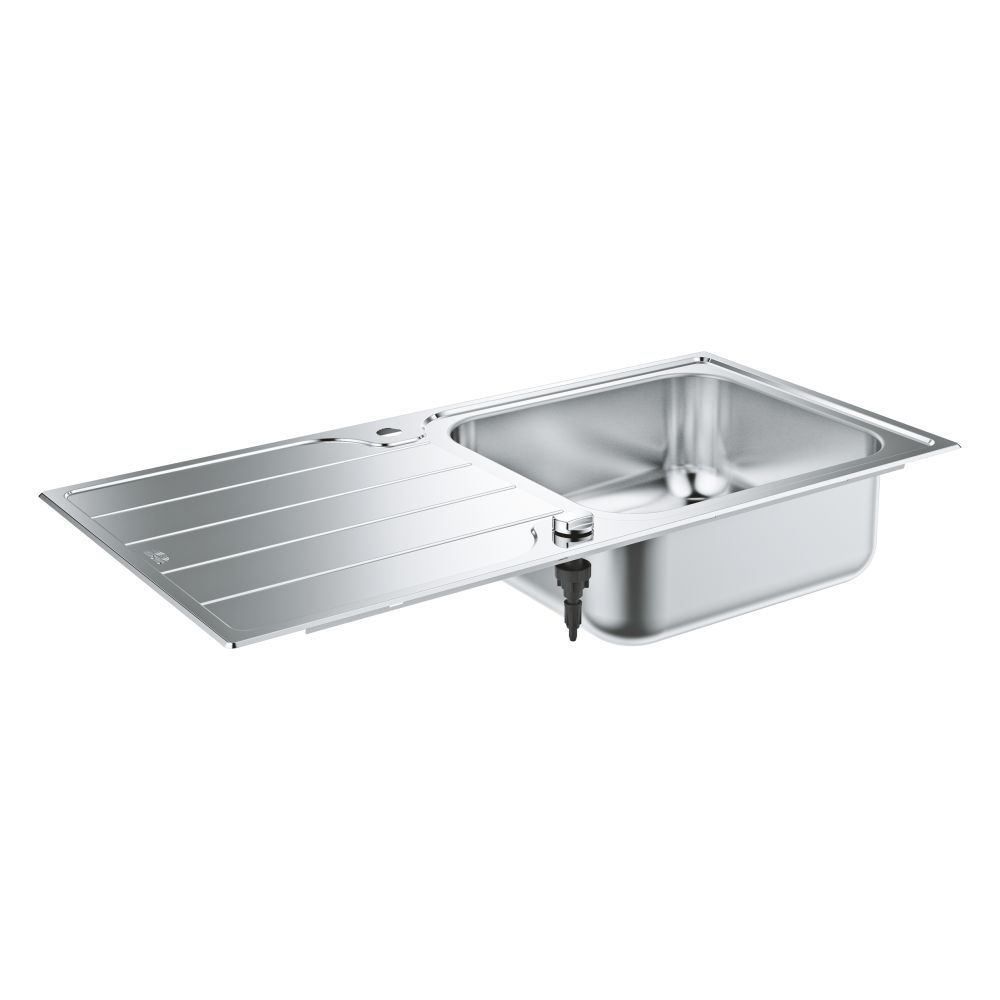 Мойка из нержавеющей стали с корзинчатым вентилем GROHE K500, 100/50 (31563SD1)