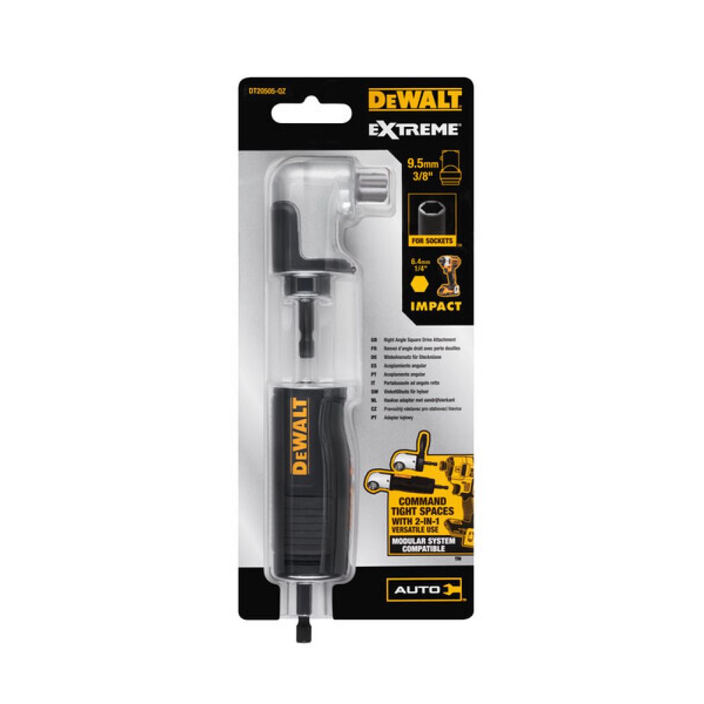 Ударный торсионный адаптер DEWALT винтового угла 3/8", DT20505