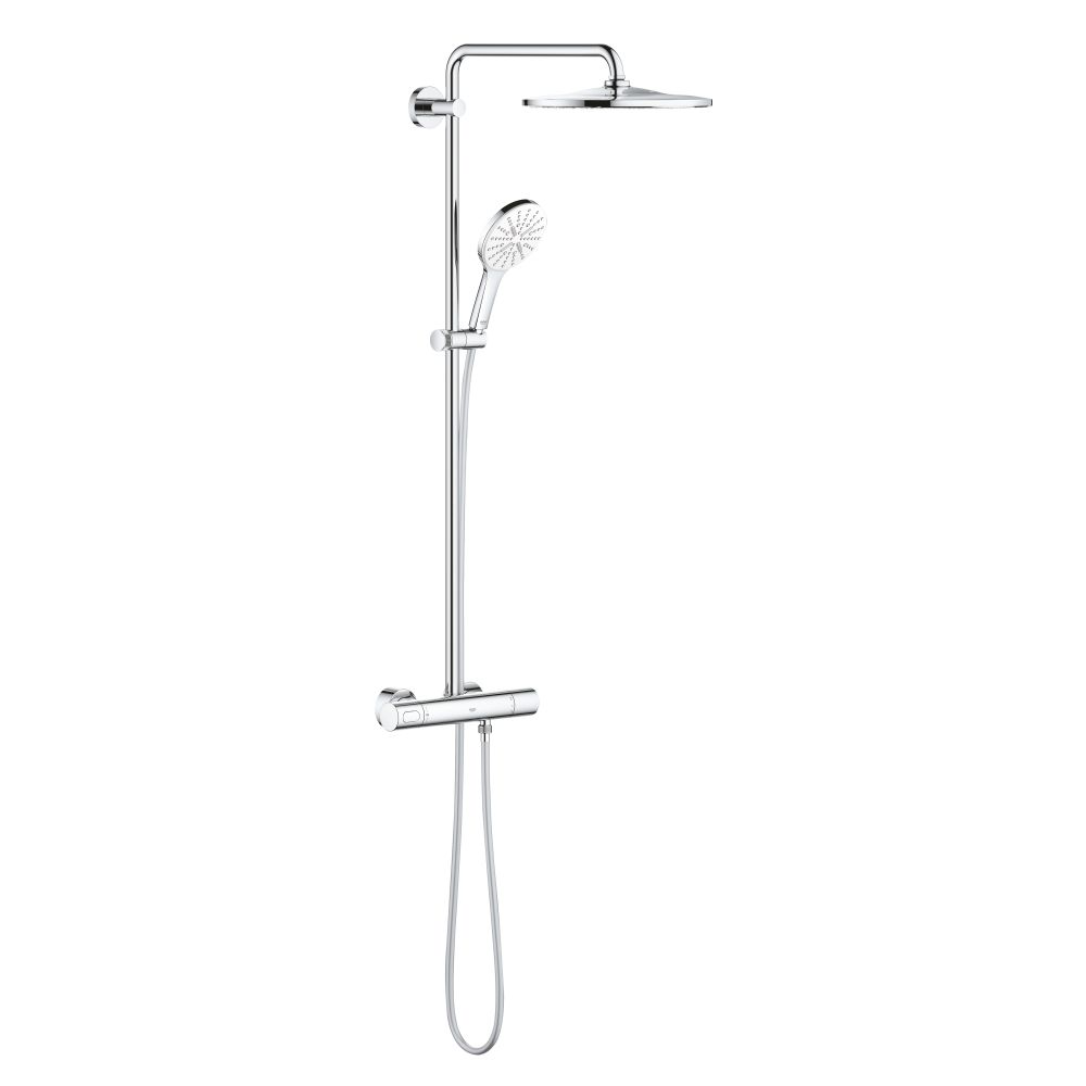 Душевая система GROHE Rainshower SmartActive 310 с термостатом для душа, белая луна (26648LS0)