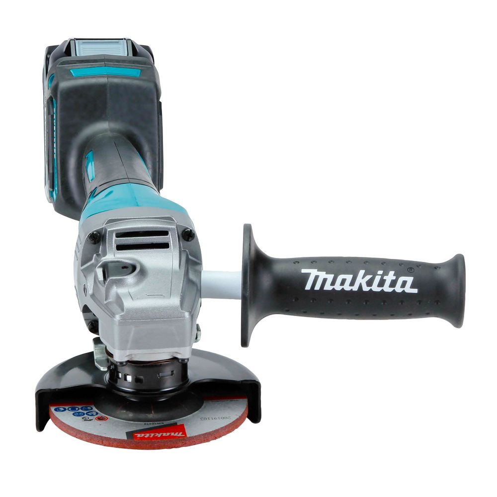 Аккумуляторная угловая шлифмашина Makita GA012GM201, 40 В, 115 мм, 8500 об/мин, с 2 АКБ 4 Ач и ЗУ, в кейсе MakPac