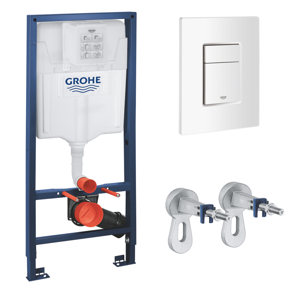 Комплект инсталляции GROHE Rapid SL 38772SH0 с унитазом Aqueduto OVO OVOT2130 и раковиной Aqueduto ESPIRAL ESP0330 (NW0577)