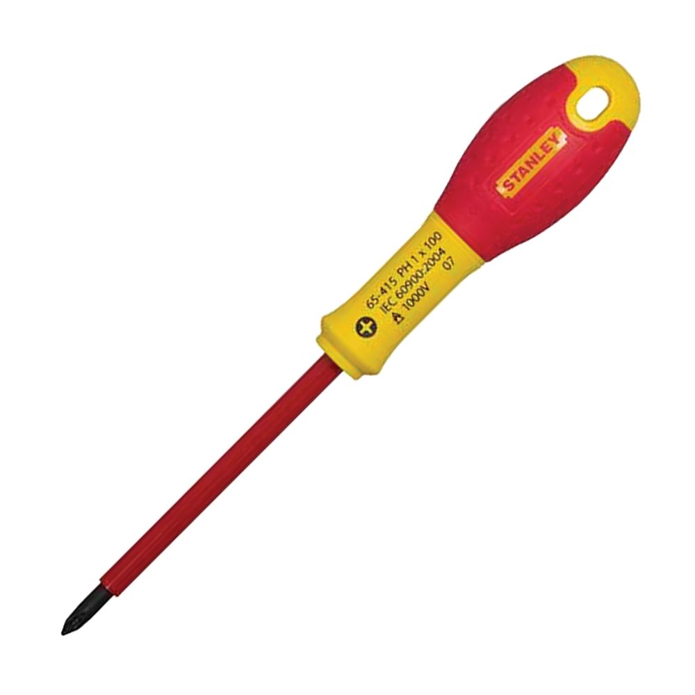 Отвертка электрика FatMax под шлиц STANLEY 0-65-414, PH0х75 мм
