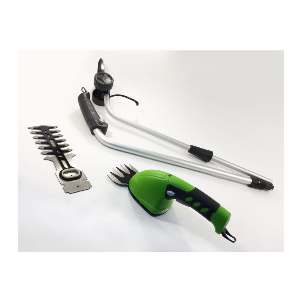 Аккумуляторные садовые ножницы Greenworks, 3.6 B, 10 см, со встроенной АКБ 2 Aч и ЗУ, с телескопической штангой, 1600207