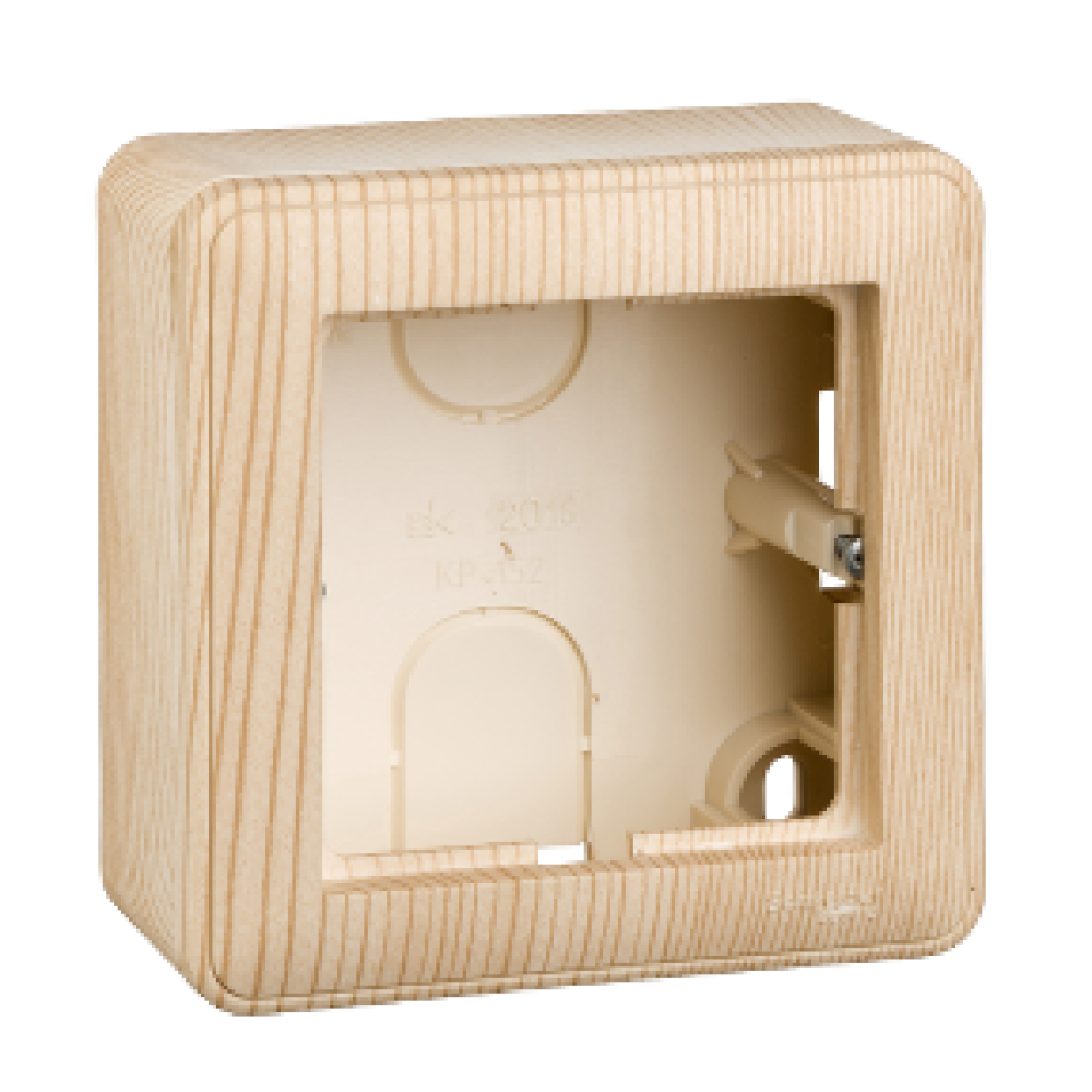 Коробка для наружного монтажа Systeme Electric (Schneider Electric) W59, 1-местная с рамкой, сосна KP-152-78