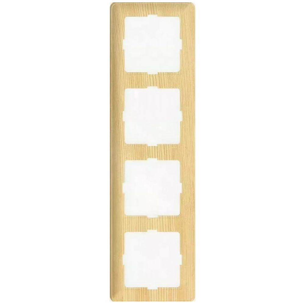 Рамка 4-постовая вертикальная Systeme Electric (Schneider Electric) W59, сосна KD-4-78