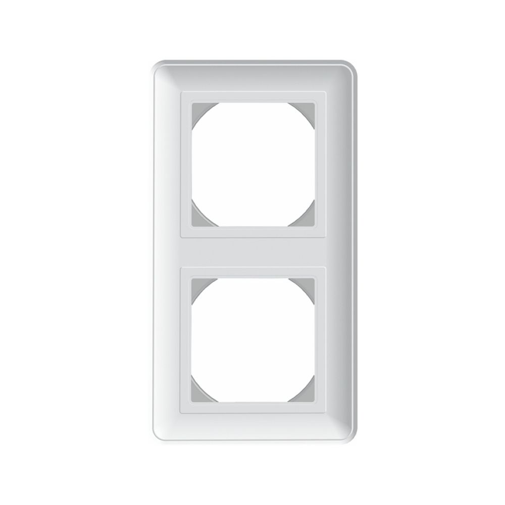 Рамка 2-постовая вертикальная Systeme Electric (Schneider Electric) W59 Aqua, белый KD-2B-18