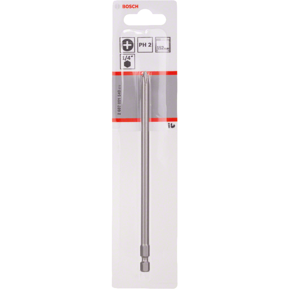 Бита для шуруповертов Bosch PH2 2607001540, XH, 152 мм, 1 шт.