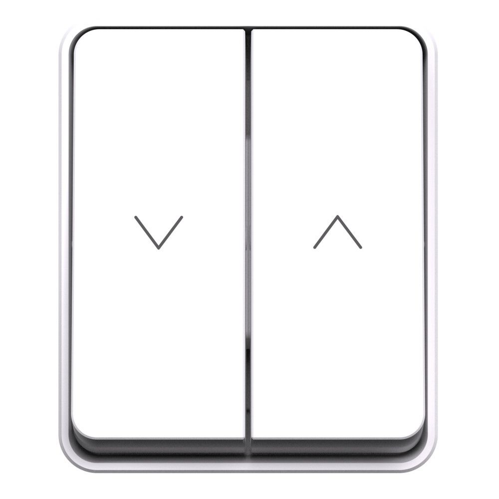 Выключатель для жалюзи 2-клавишный Systeme Electric (Schneider Electric) Atlas Design Profi 10А,  белый ATN540119