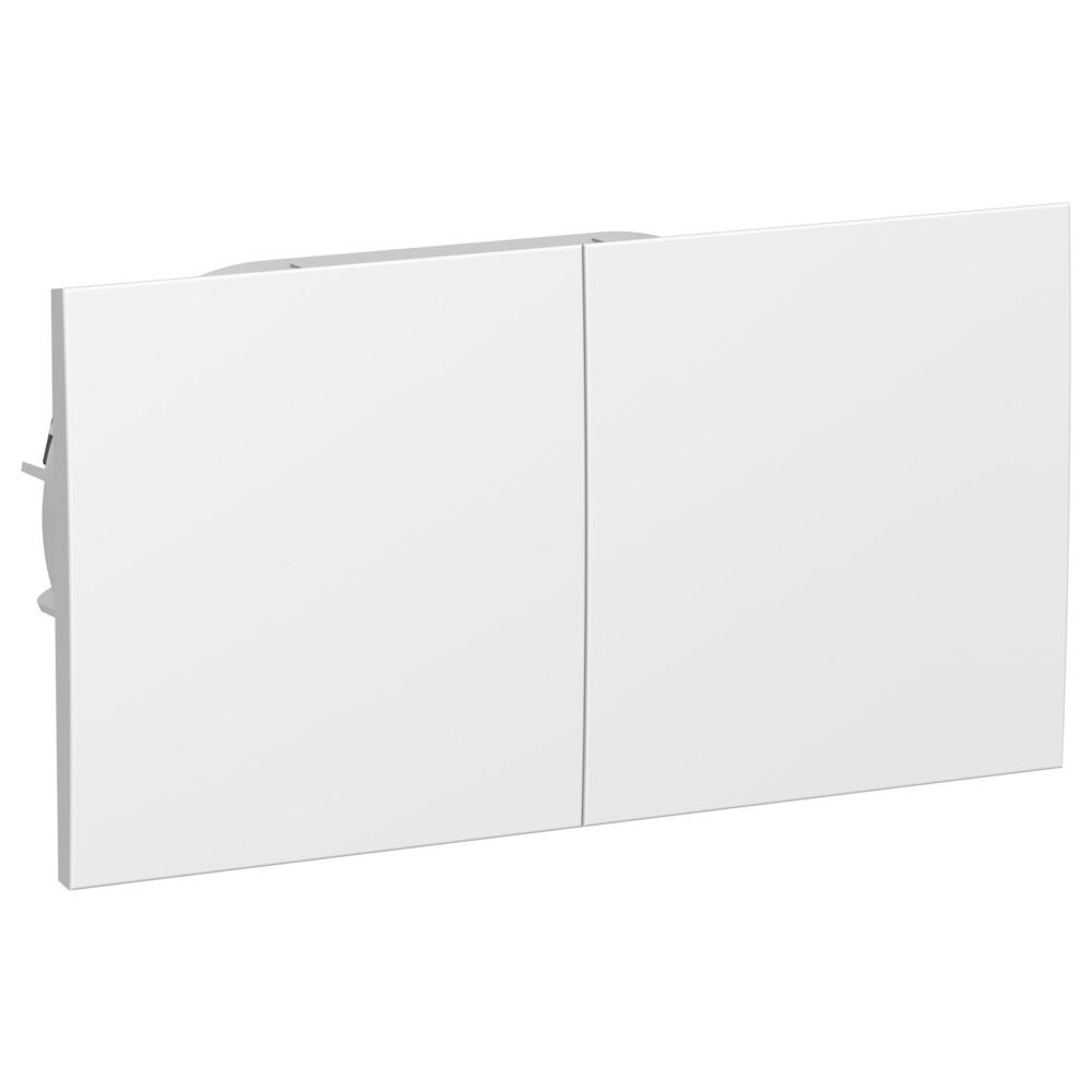 Розетка двойная с заземлением с крышкой 16А Systeme Electric (Schneider Electric) Atlas Design, лотос ATN001328