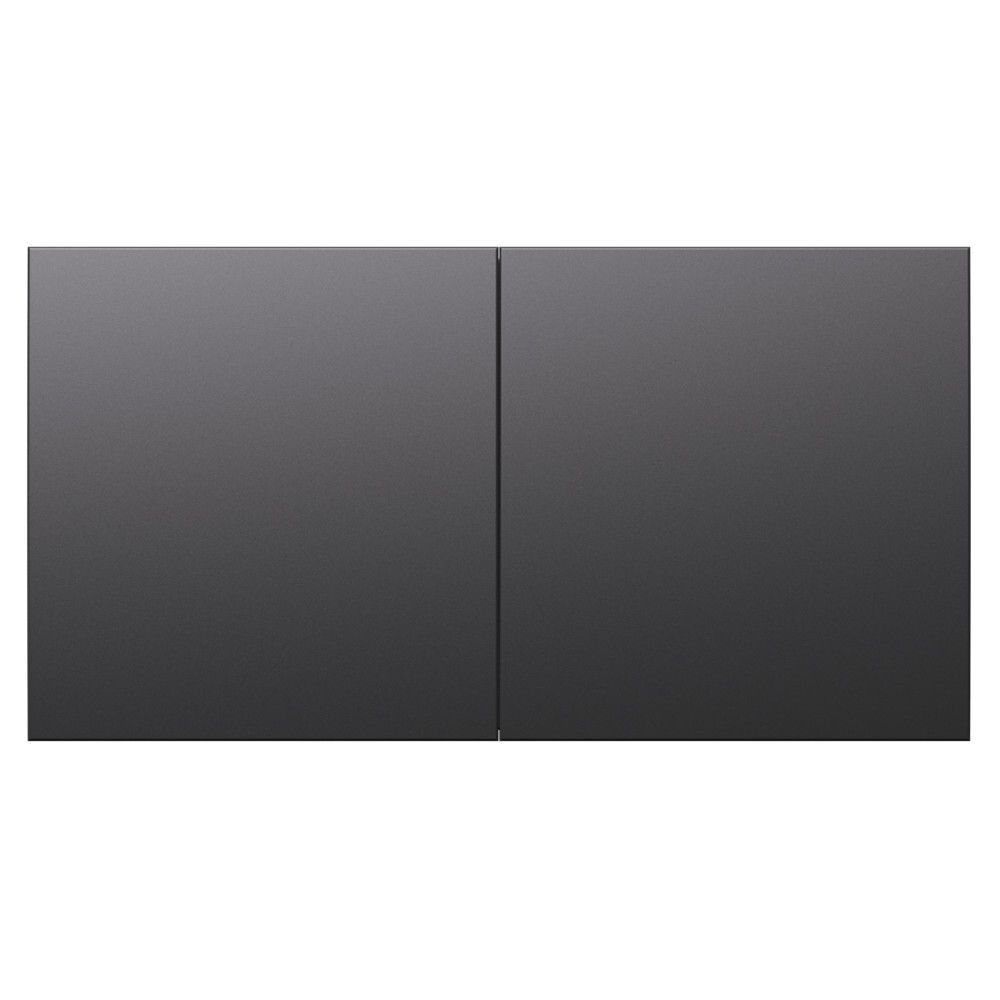 Розетка двойная с заземлением с крышкой 16А Systeme Electric (Schneider Electric) Atlas Design, базальт ATN001428