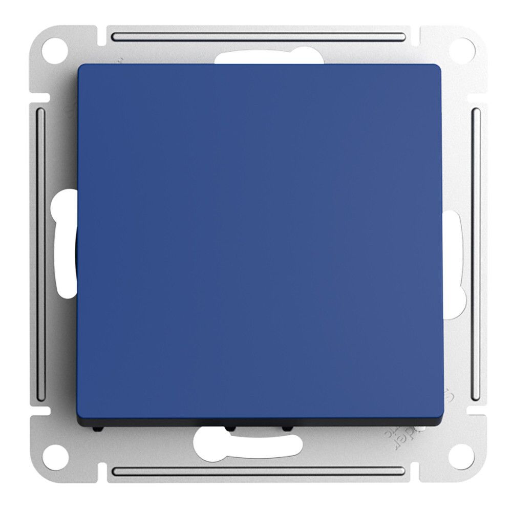 Переключатель 1-клавишный перекрестный Systeme Electric (Schneider Electric) AtlasDesign, аквамарин ATN001171