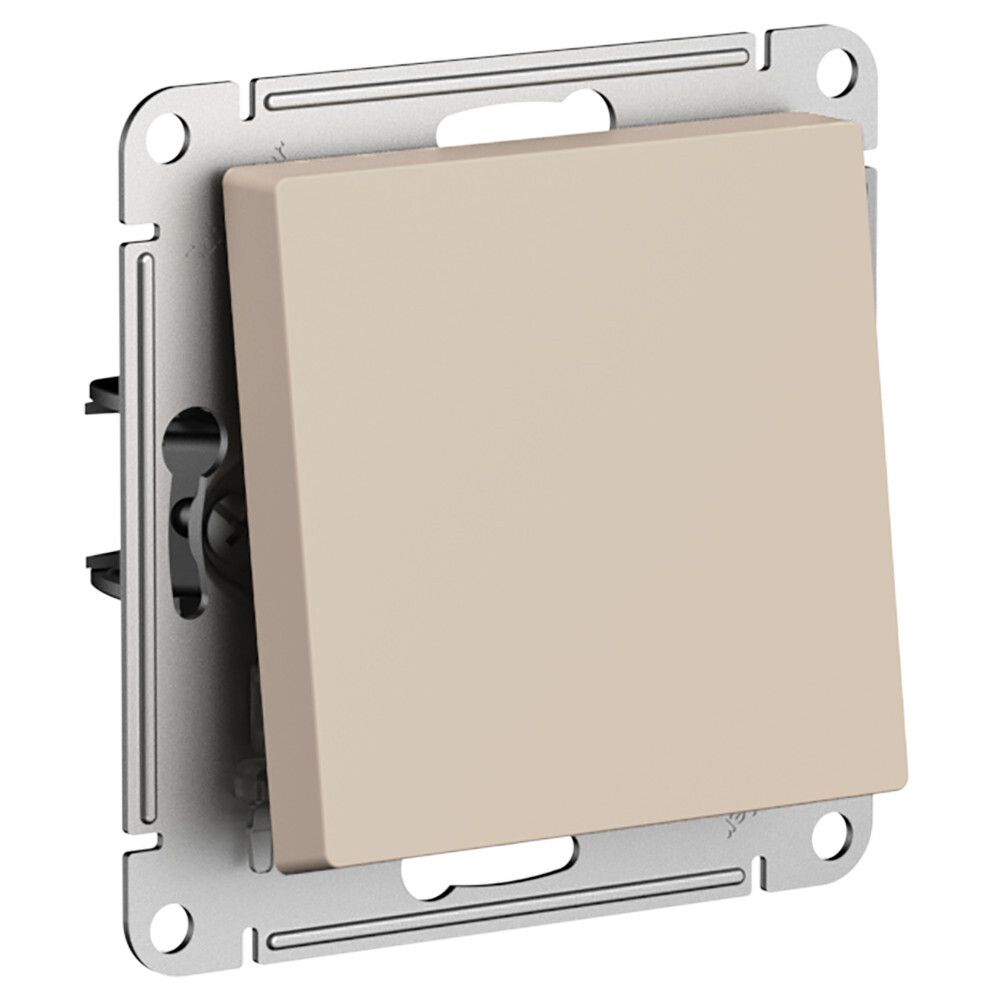 Выключатель 1-клавишный Systeme Electric (Schneider Electric) AtlasDesign, песочный ATN001211