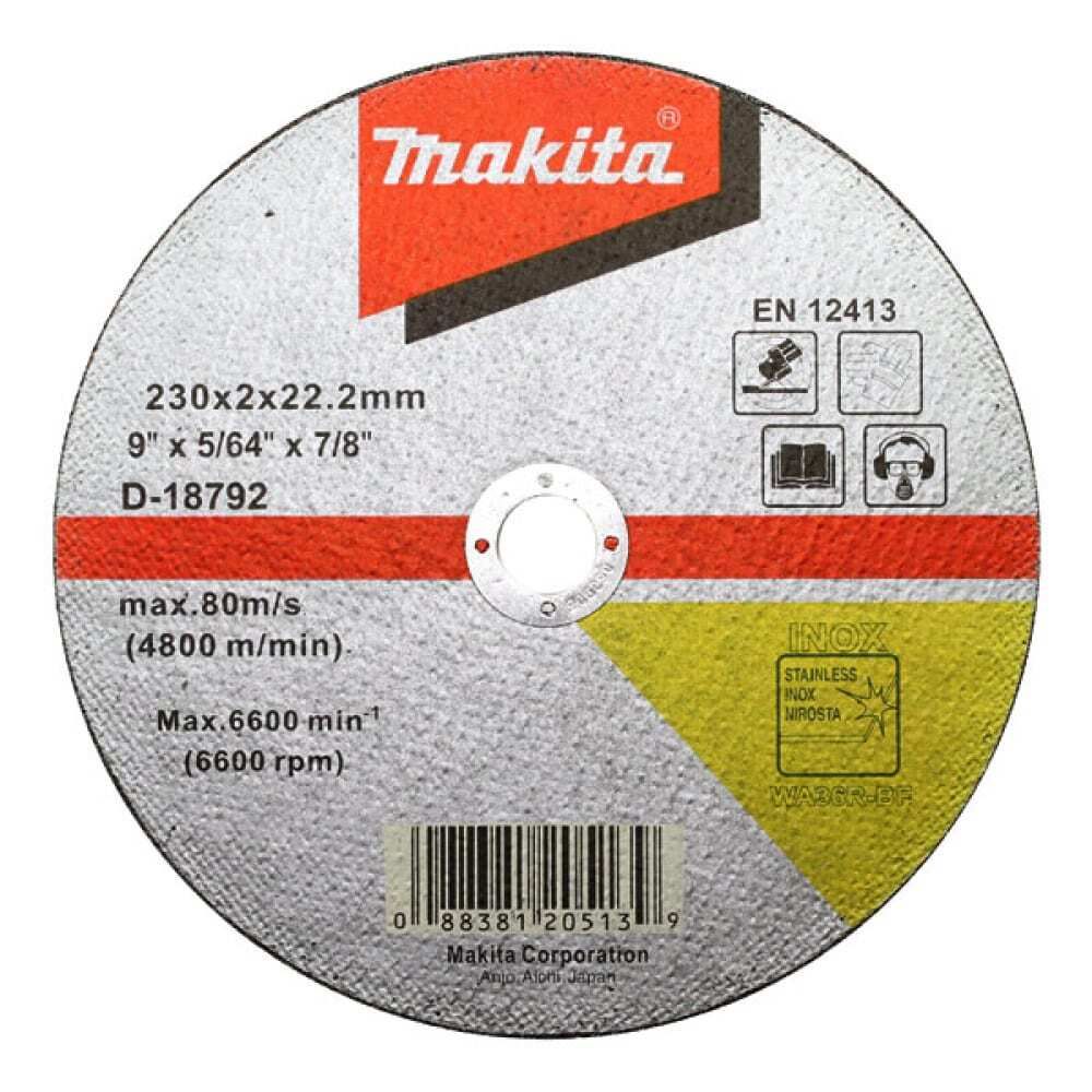 Отрезной диск Makita, по металлу, 230x22.2, D-18792