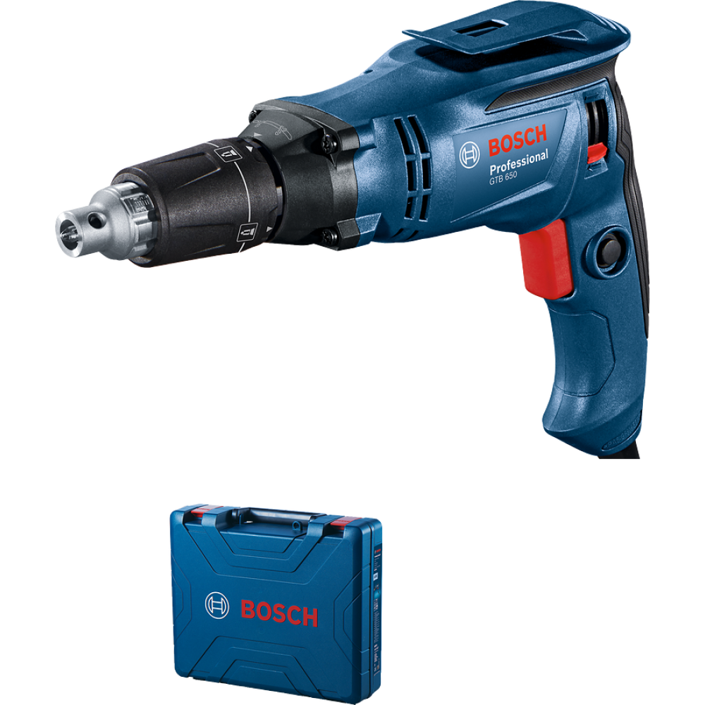 Сетевой шуруповерт Bosch GTB 650, 650 Вт, 12 Нм, 5000 об/мин, в кейсе, 06014A2000