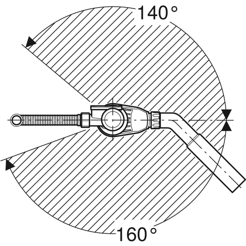 Слив-перелив для ванны Geberit с кнопкой PushControl d52, длина 26 см, с декоративным комплектом и соединительным коленом, хром, 150.755.21.6