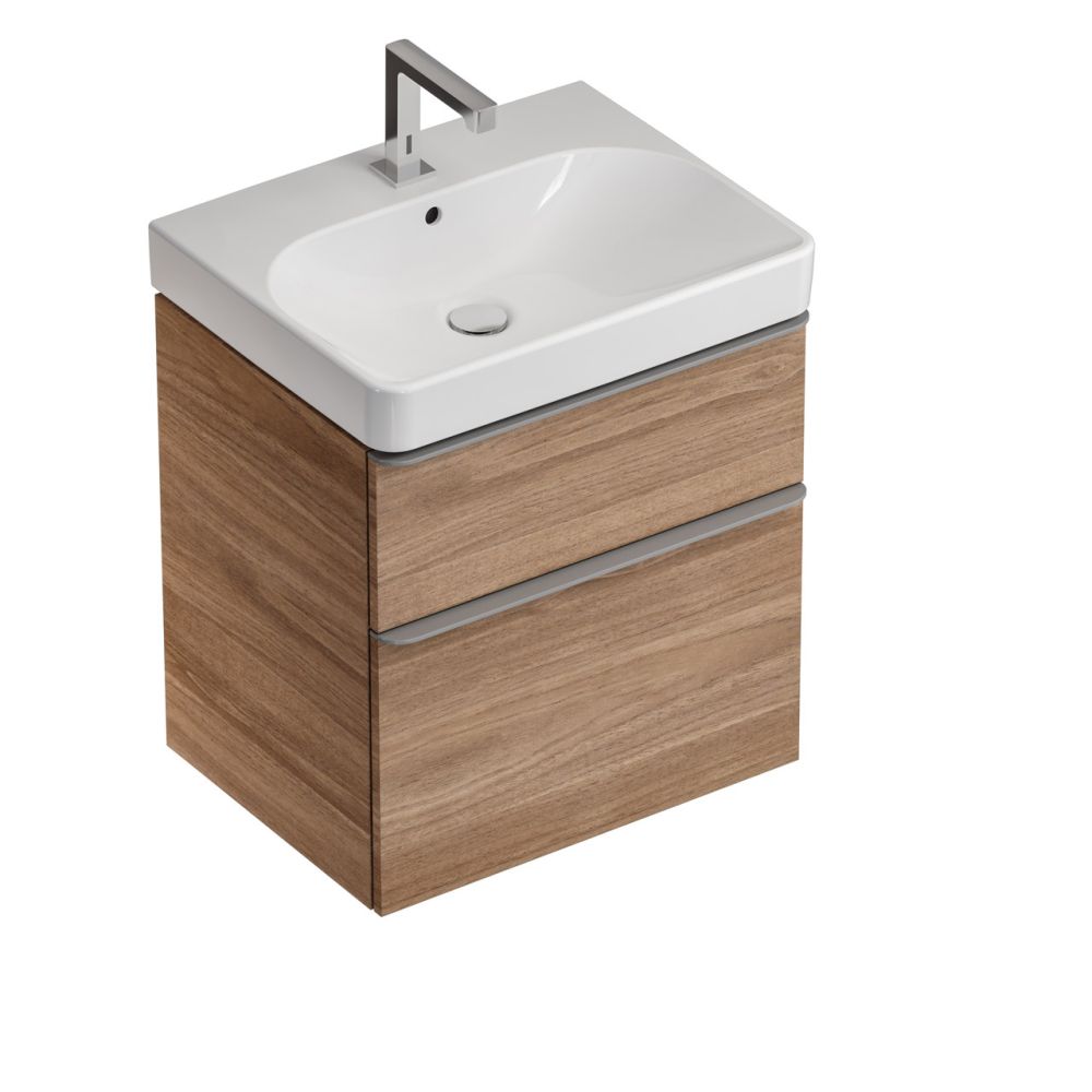 Тумба для раковины Geberit Smyle 58,4 см, пекан, 500.352.JR.1