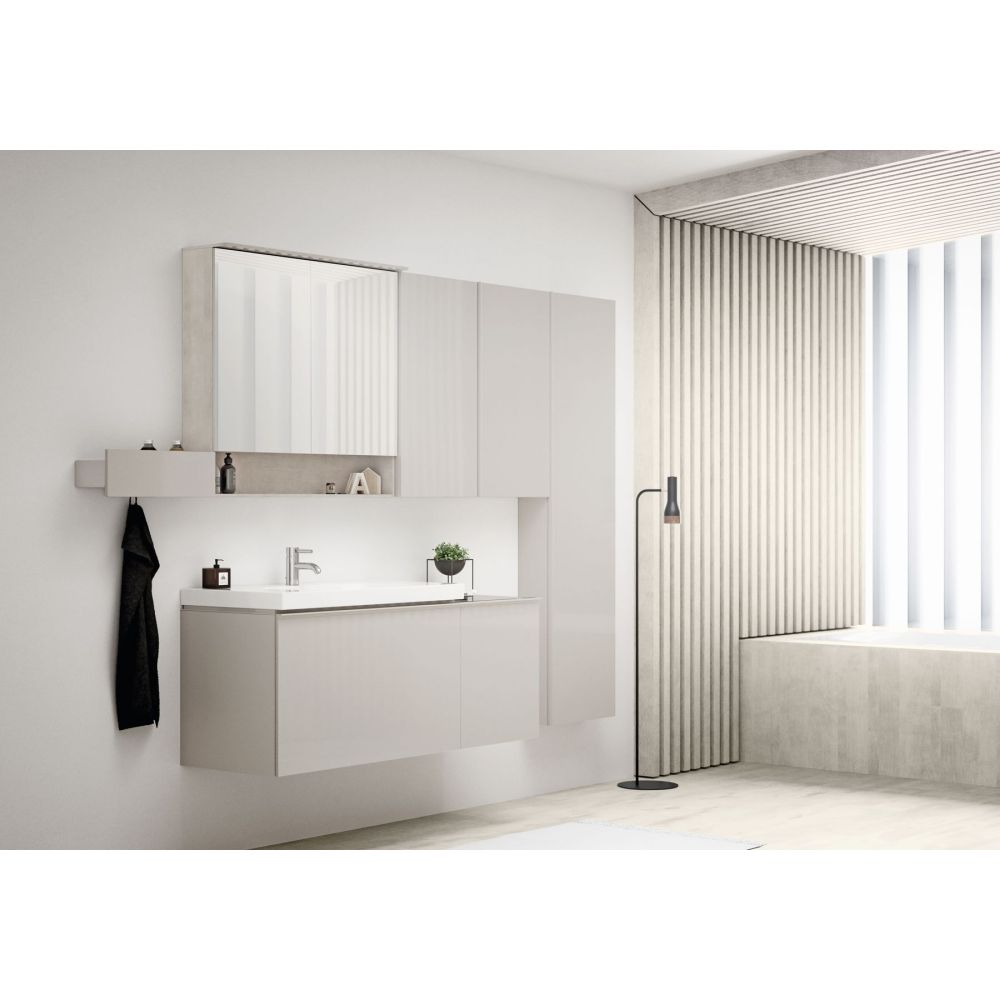 Тумба для раковины Geberit Acanto 89 см, песчаный глянец, 500.612.JL.2