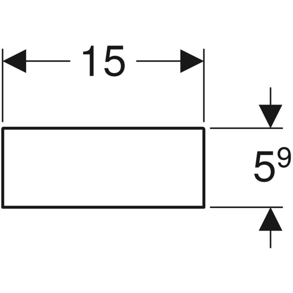 Перегородка для выдвижного ящика Geberit h-образная, темно-серый, 500.677.00.1
