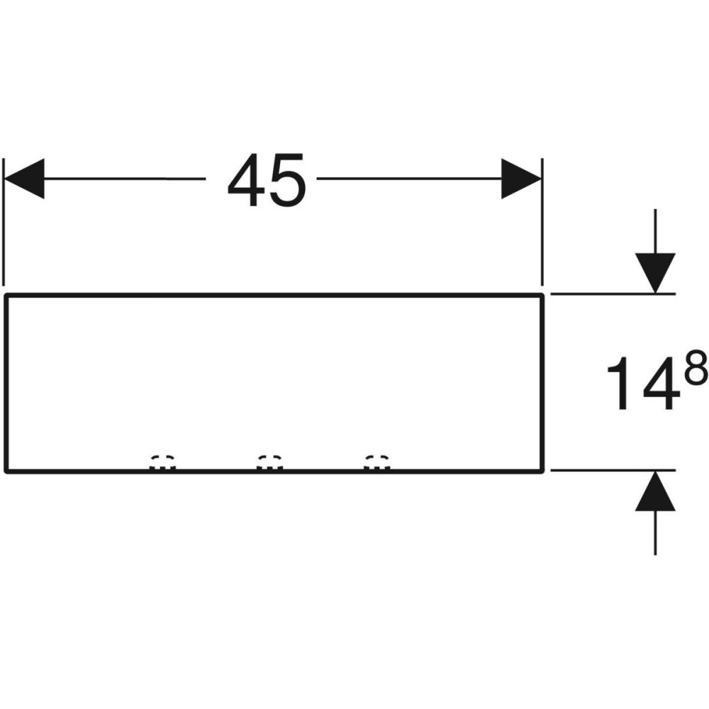 Настенная полка Geberit Smyle Square пекан, 500.362.JR.1