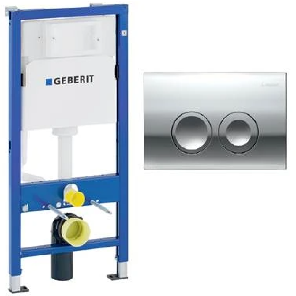 Инсталляция Geberit Duofix для подвесного унитаза 112 см, хром, 458.124.21.5