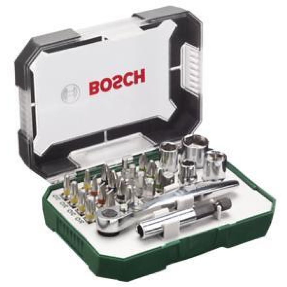 Набор бит с ключом-трещоткой Bosch X-Line Classic 26 предметов, 2607017322  