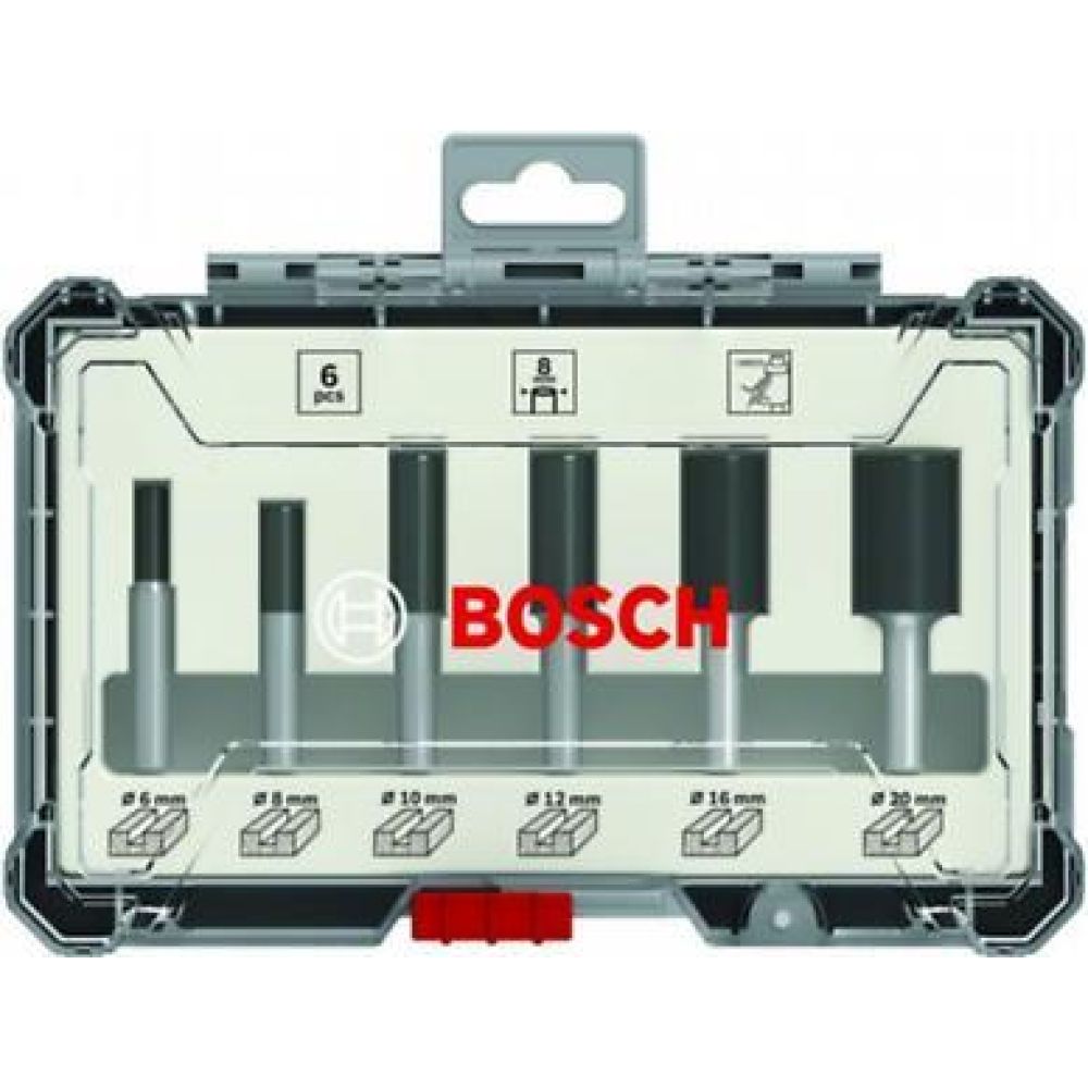 Набор пазовых фрез Bosch с хвостовиком 8 мм, 6 шт., 2607017466