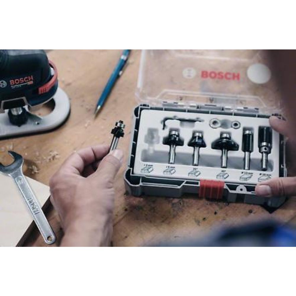 Набор пазовых фрез Bosch с хвостовиком 8 мм, 6 шт., 2607017466