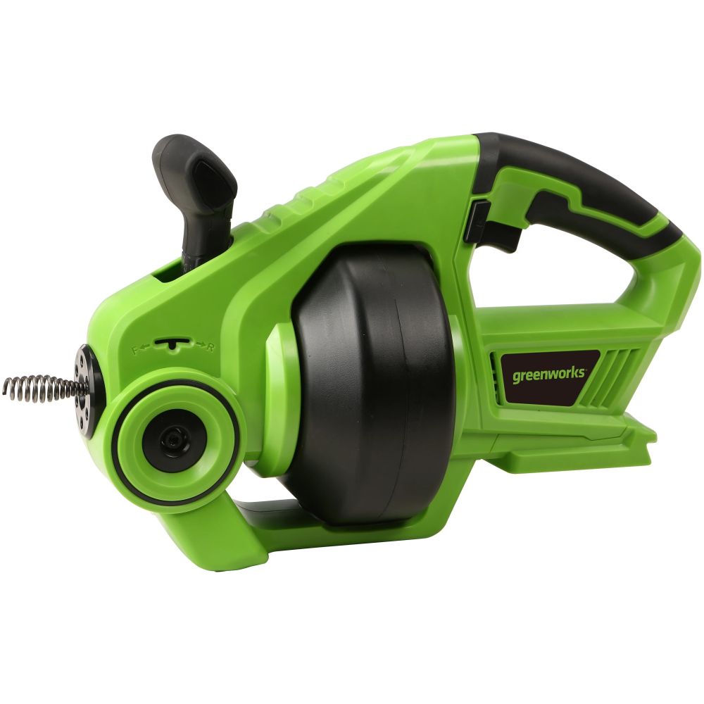 Трос сантехнический аккумуляторный Greenworks, 24V, без АКБ и ЗУ, 3707307