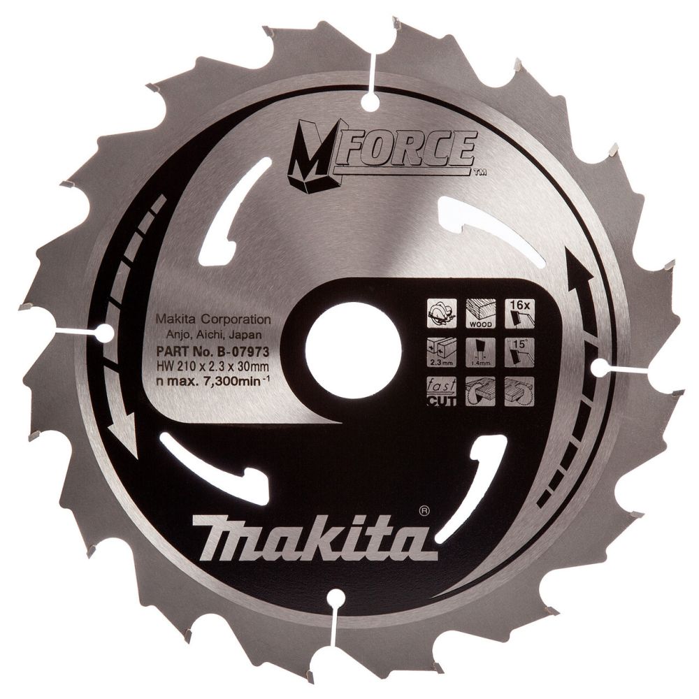 Пильный диск Makita по дереву, 210x30х2.3 мм, B-07973