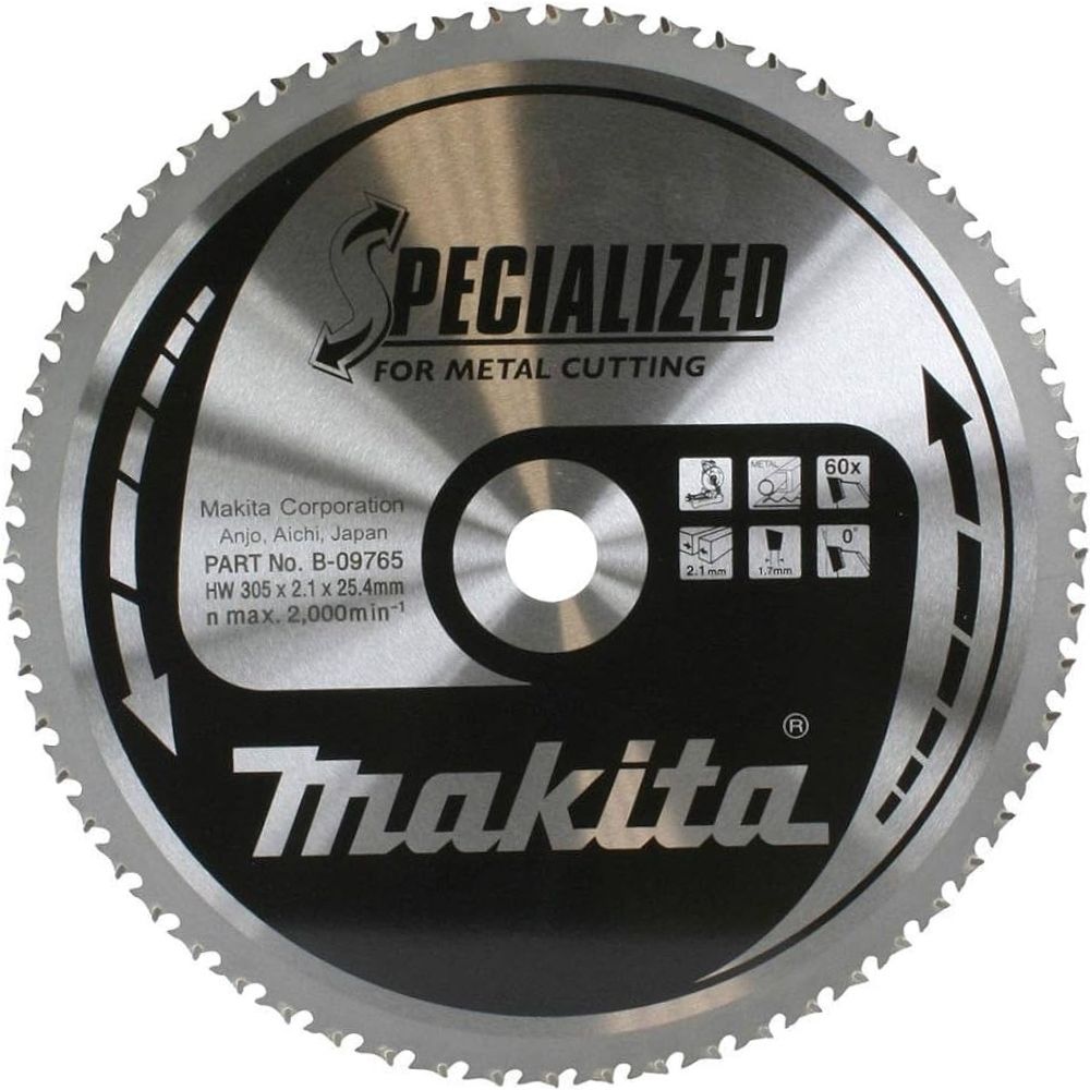 Пильный диск Makita по металлу, 305x25.4х2.1 мм, B-09765