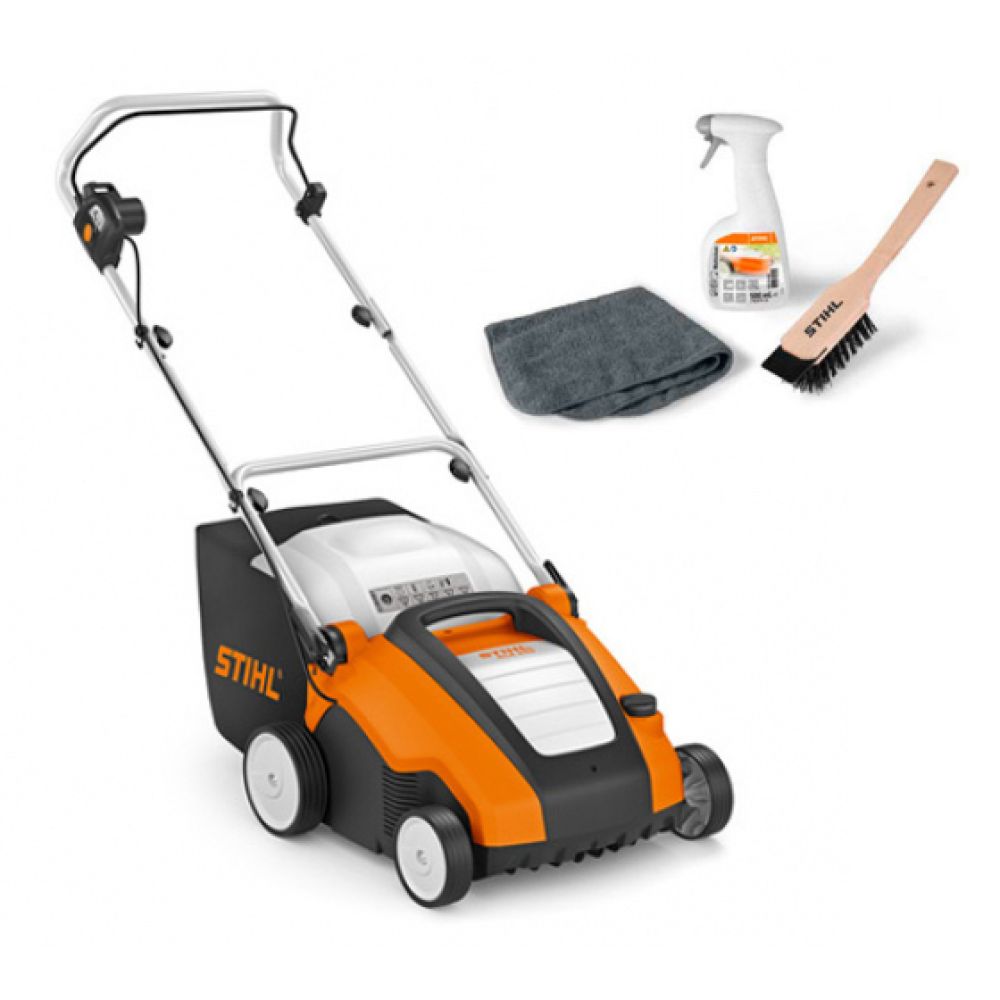 Аэратор Stihl RLE 240, 1500 Вт, 34 см, 62910115615 + набор Care&Clean, 07825168600