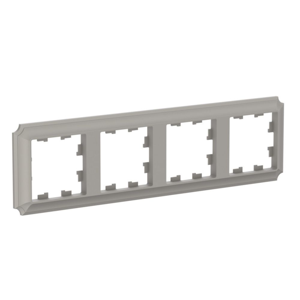 Рамка 4-постовая универсальная Systeme Electric (Schneider Electric) Atlas Design Antique, шампань ATN100504