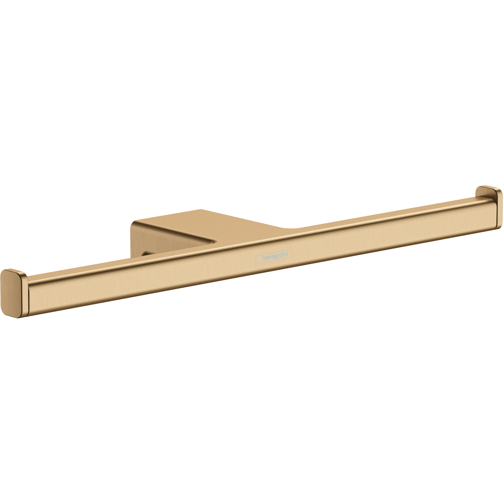 Держатель для туалетной бумаги hansgrohe AddStoris двойной 41748140, шлифованная бронза