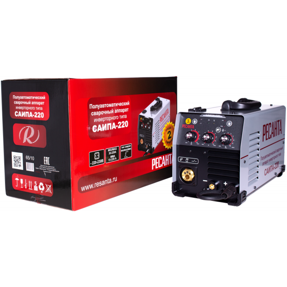 Сварочный аппарат Ресанта САИПА-220, 33 А, 65/10