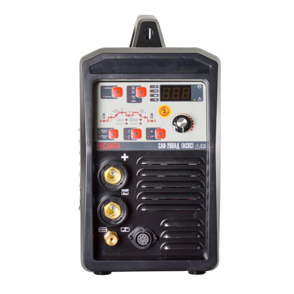 Сварочный аппарат инверторный Ресанта САИ-200АД (АС/DC), 200 А, 65/98
