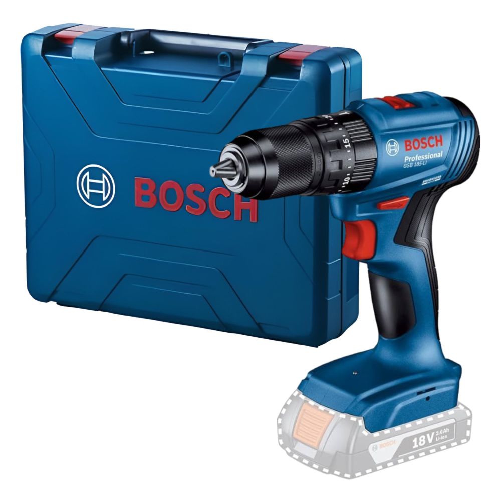 Аккумуляторная дрель-шуруповерт Bosch GSB 185-LI, без АКБ и З/У, 06019K3103