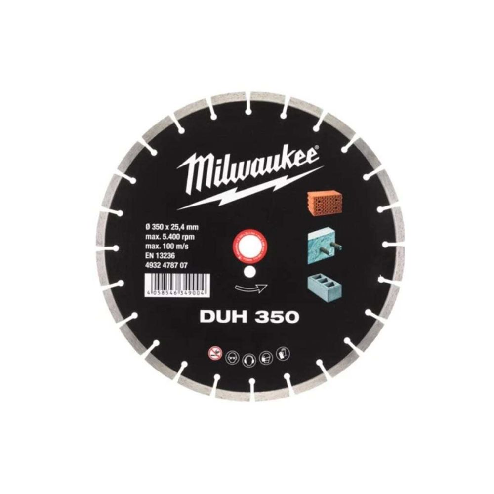 Диск алмазный Milwaukee DUH 350 х 25.4 мм, 4932478707