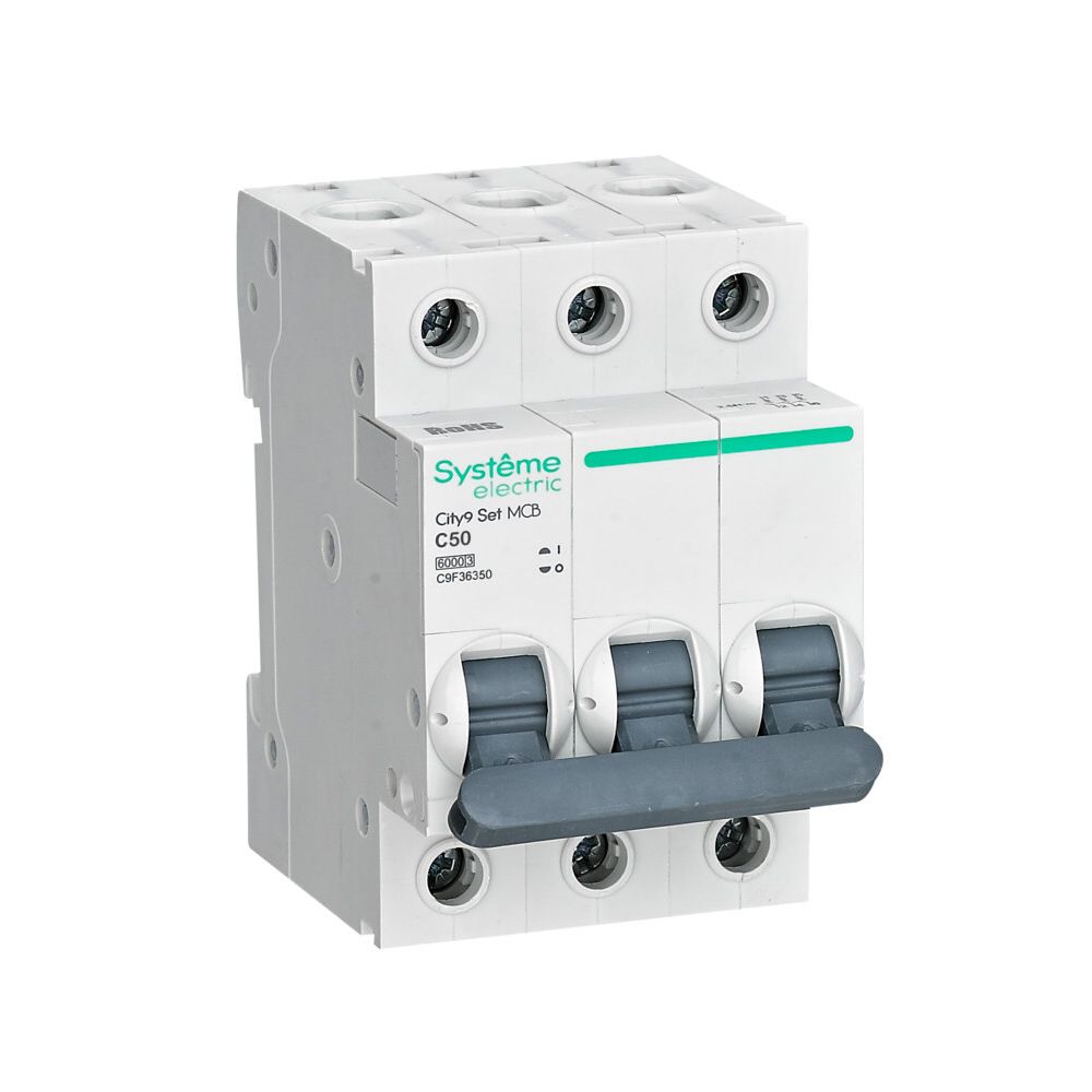 Автоматический выключатель Systeme Electric (Schneider Electric) City9 Set 3P 50 А, тип С, 6 кА, C9F36350
