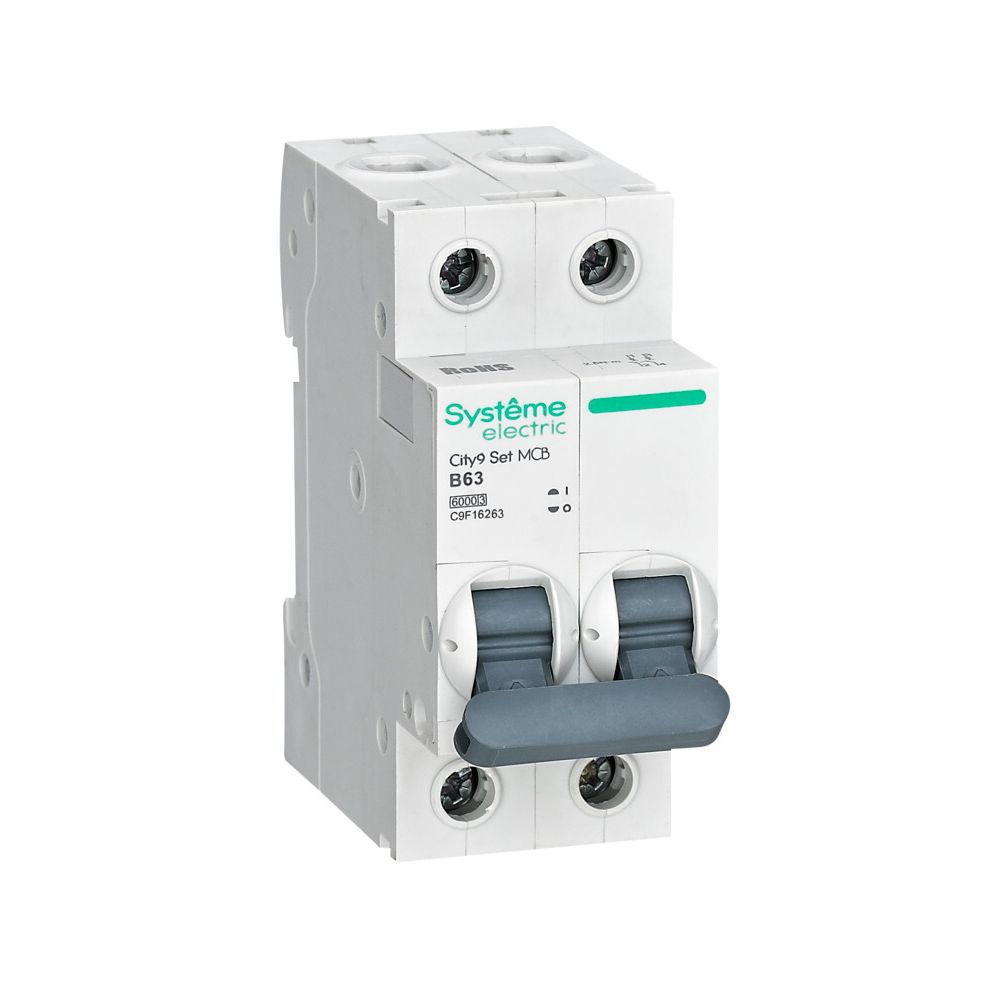 Автоматический выключатель Systeme Electric (Schneider Electric) City9 Set 2P 63 А, тип В, 6 кА, C9F16263