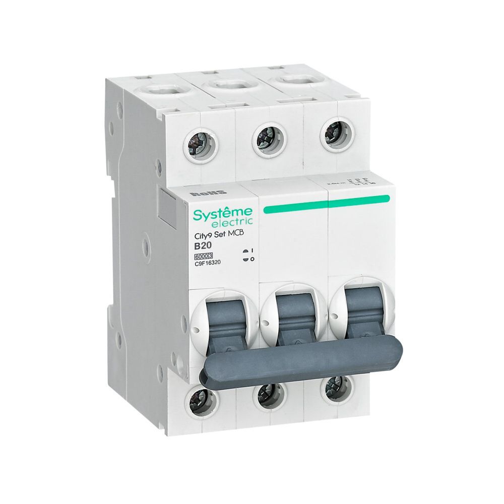 Автоматический выключатель Systeme Electric (Schneider Electric) City9 Set 3P 20 А, тип В, 6 кА, C9F16320