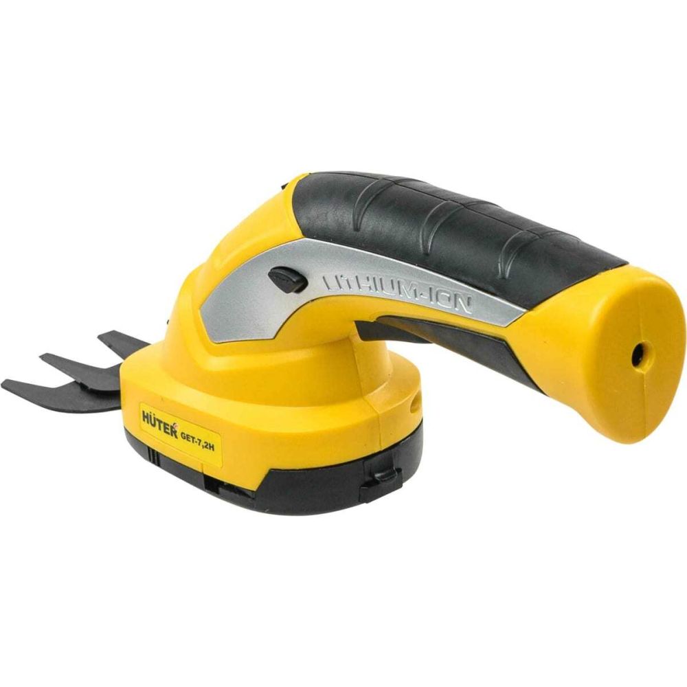 Аккумуляторный электрический триммер-кусторез Huter GET-7,2H, 7.2 В, 1100 об/мин, с АКБ 1.5 Ач и ЗУ, 70/1/39