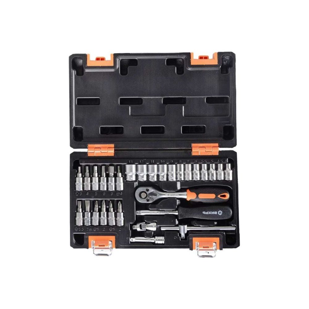 Набор инструментов Вихрь, 1/4", 29 предметов, в кейсе, 73/6/7/1