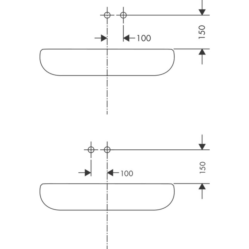 Внешняя часть смесителя для раковины hansgrohe Talis E скрытого монтажа, настенный 71734700, матовый белый