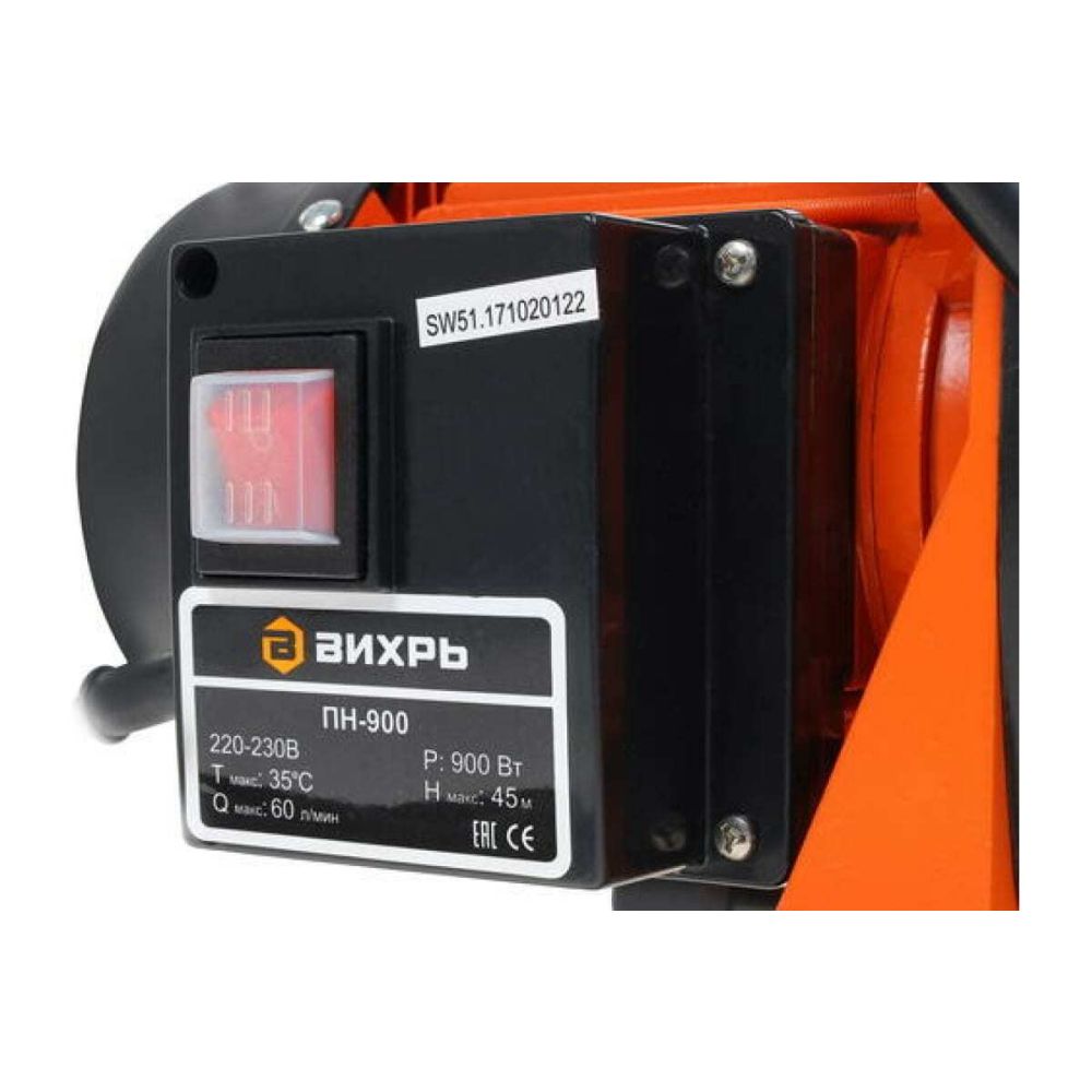 Поверхностный насос Вихрь ПН-900, 900 Вт, 68/4/2