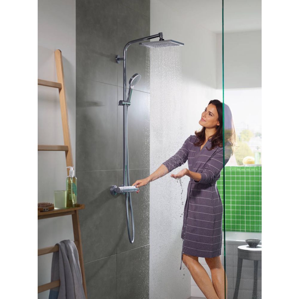 Душевая система hansgrohe Crometta Е 240 1jet с термостатом 27271000, хром