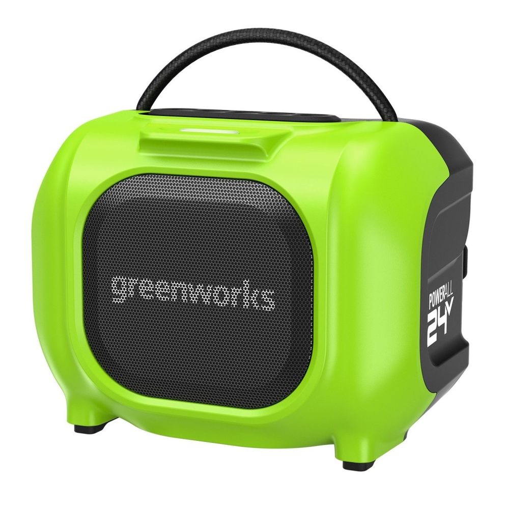 Аккумуляторная акустическая система Greenworks GPT-MNBS, c возможностью питания от сети, 24 В, без АКБ и ЗУ, 3503107